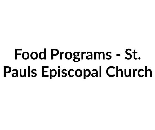 Food Programs - St. Pauls Episcopal Church Fund
